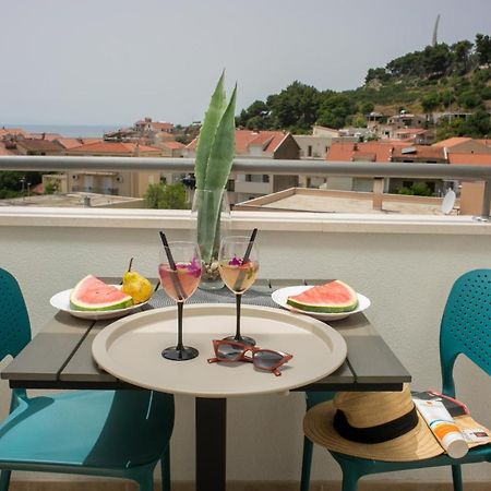 Sea View Ela Apartments Podgora Bagian luar foto