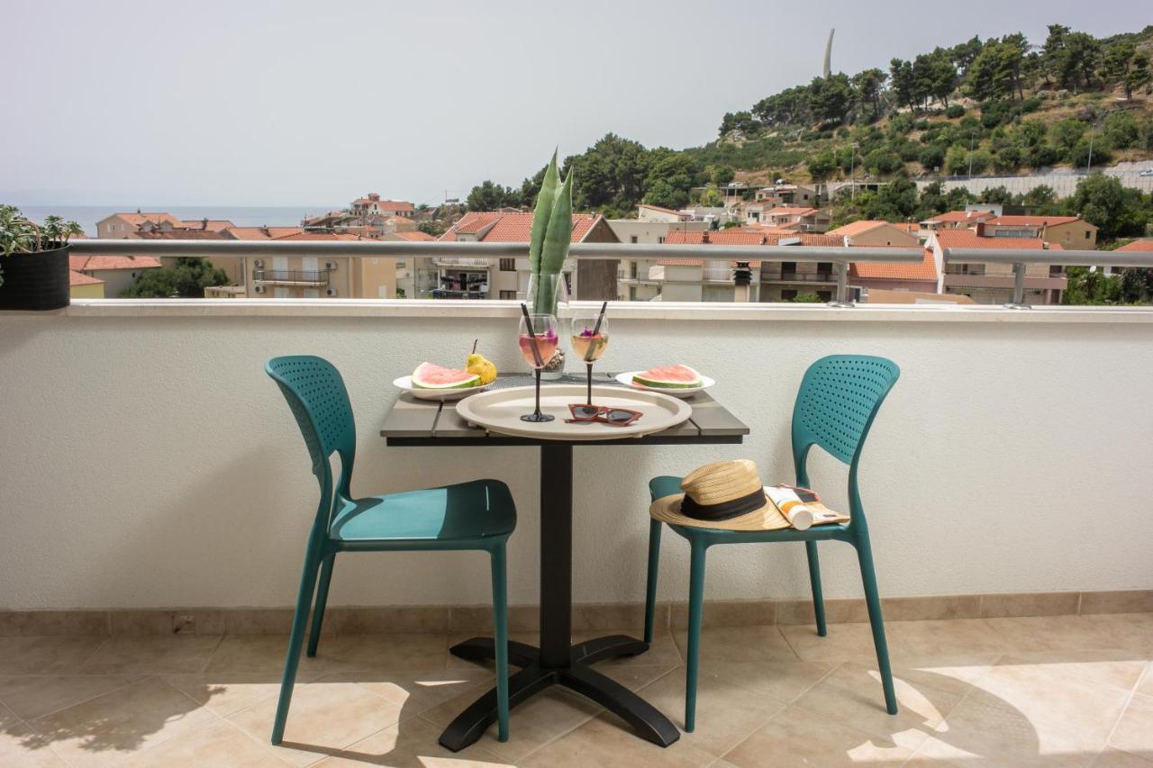 Sea View Ela Apartments Podgora Bagian luar foto